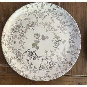 Royal China Warranted‎ 22 KT Gold Floral Center 7.5" Plates ~ Set of 6 Vintage